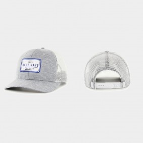 Men's Toronto Blue Jays Harrington Trucker Gray White Snapback Hat