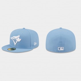Men's Toronto Blue Jays Logo Sky Blue 59FIFTY Fitted Hat