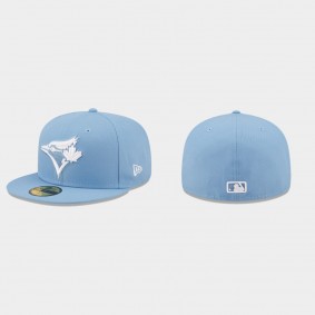 Men's Toronto Blue Jays Logo White Sky Blue 59FIFTY Fitted Hat
