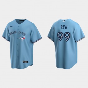 Toronto Blue Jays #99 Hyun-Jin Ryu Powder Blue 2020 Replica Alternate Jersey