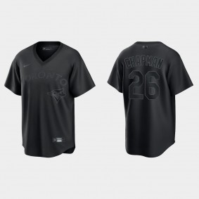 Toronto Blue Jays Matt Chapman Pitch Black Fashion Replica Jersey - Black